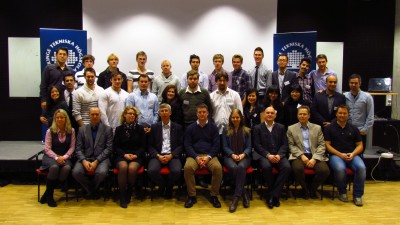 Team photo with students and partners